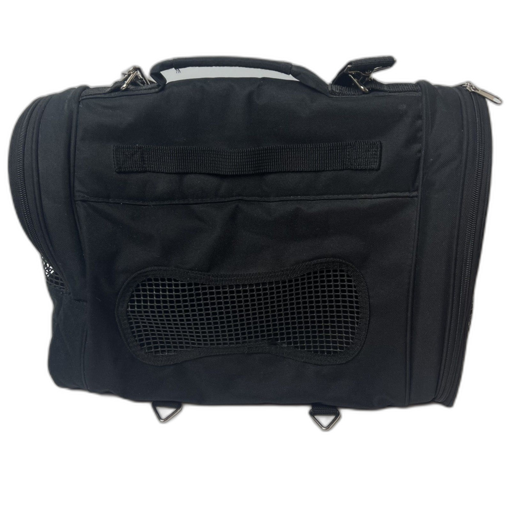 Prefer Pets Hideaway Duffle Pet Carrier Black Airline Approved Ventilated Travel - Picture 6 of 9